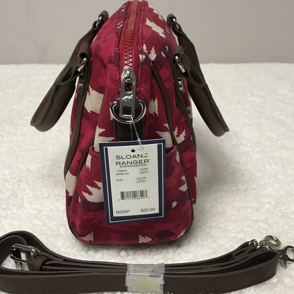 Sloane Ranger Aztec Design Satchel Purse - Picture 2 of 5